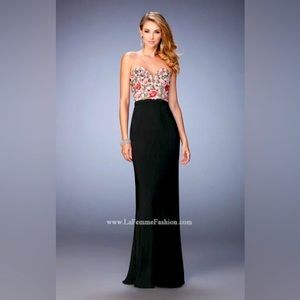 La Femme embroidered dress